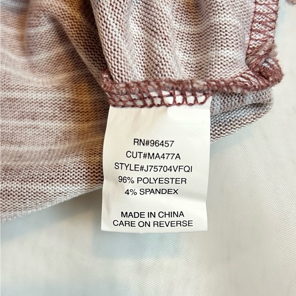 Women’s Tie Waisted Long Sleeve Eyeshadow Casual Top / Medium - Picture 6 of 7